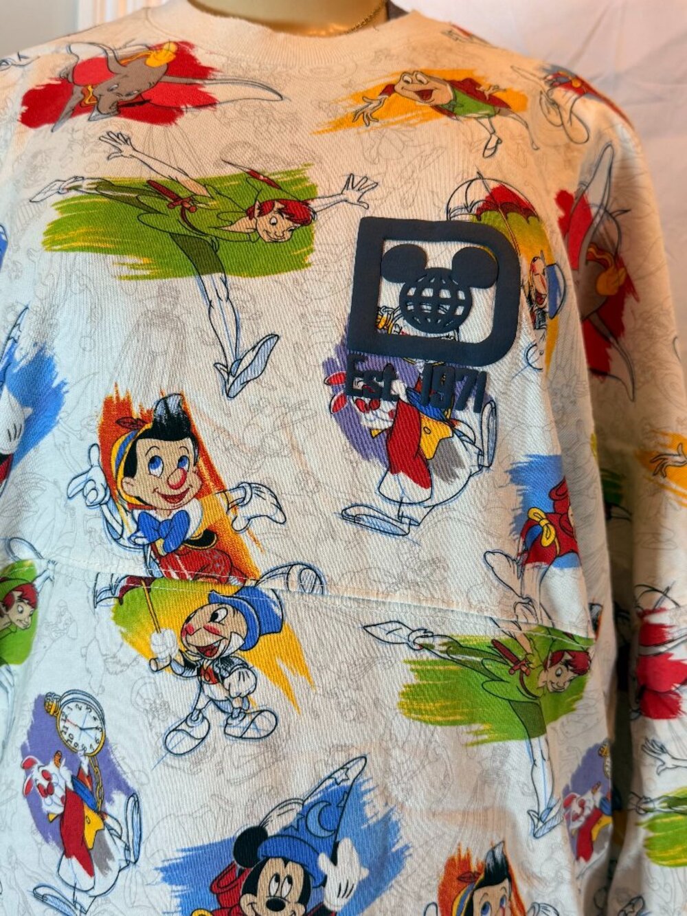 Disney WDW Magic Kingdom Classic Character Spirit Jersey Adult L